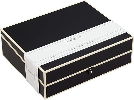 Semikolon - Document Storage Box for A4 Sized Documents, Black