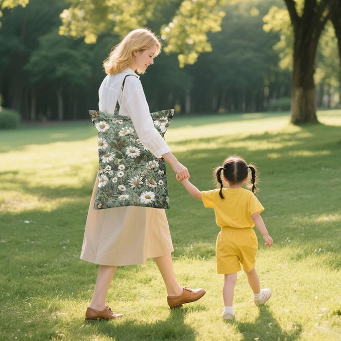 Travel Laundry Bags 2 PC Wet Dry Bag with Handle Dirty Clothes Organizer for Swimsuits Beach Camping Waterproof Washable Summer Daisy Butterfly Green