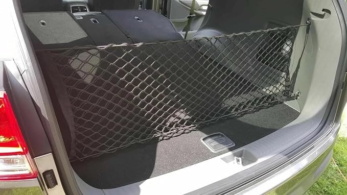 Trunk Organizer Cargo Net for KIA Sorento 2014-2026 – Envelope Style Cargo Net for SUV – Premium Mesh Elastic Car Trunk Organizer Vehicle Carrier Storage – Compatible with Sorento