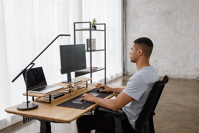 Oakywood Dual Monitor Stand - Handmade in EU - Natural Wood Monitor Stand Riser - Laptop Accessories ??220 lbs (100 kg) Capacity - 41.3"x9" (105x23 cm) ??100% Natural Oakwood