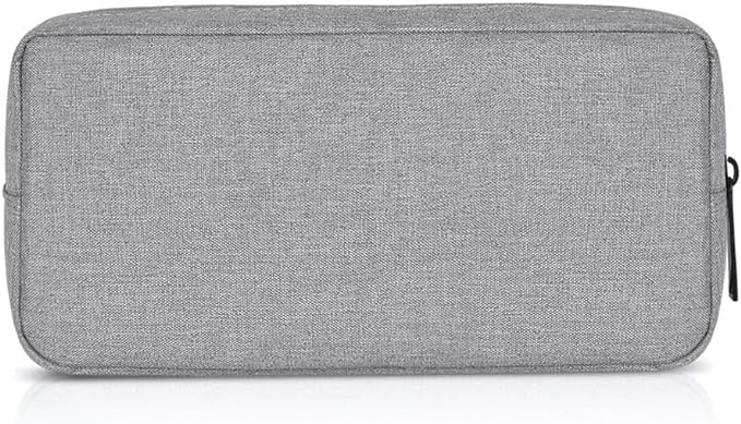 Universal Electronics/Accessories Soft Carrying Case Bag, Durable & Light-weight,Suitable for Out-going, Business, Travel and Cosmetics Kit (Big-Gray)