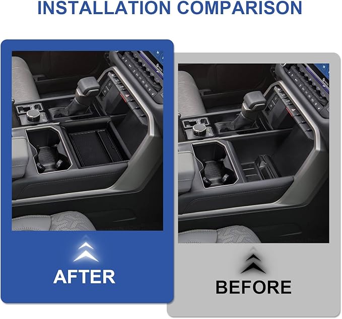 PSLER Fit for 2022 2023 2024 2025 Tundra Center Console Insert Lower Storage Tray Organizer Compatible with Tundra 2022 2023 2024 2025 SR SR5 Limited TRD PRO
