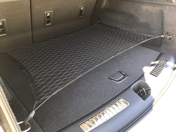 Floor Style Automotive Elastic Trunk Mesh Cargo Net for Cadillac XT4 2019-2025 - Premium Trunk Organizer and Storage - Luggage Net for Crossover