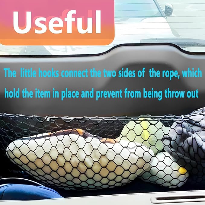 Envelope Style Automotive Elastic Trunk Mesh Cargo Net Compatible with 2023 2024 2025 Kia Sportage