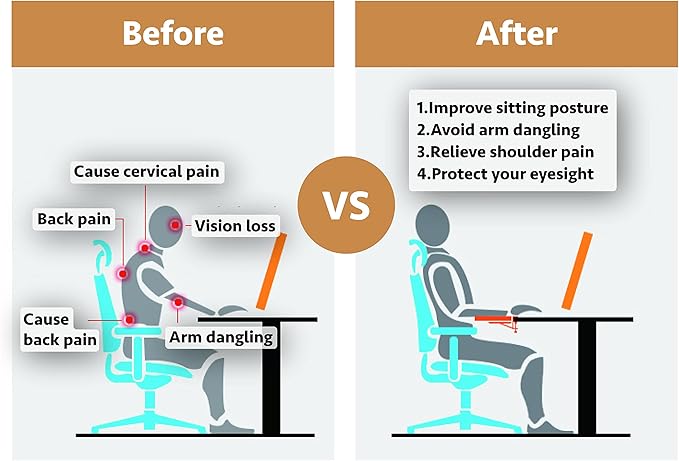 HONJIE Ergonomics Desk Extender Tray, Suitable for Office. Foldable, Punch-Free Clamp on.Computer Keyborad Tray, Desk Extension Board(21.65"*9.45"(55cm*24cm), White Carbon Fiber)…