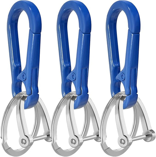 Zinc Alloy Key Chain 3 Packs Keychain Keyring Organizer Key Ring Holder Clip for Men and Women