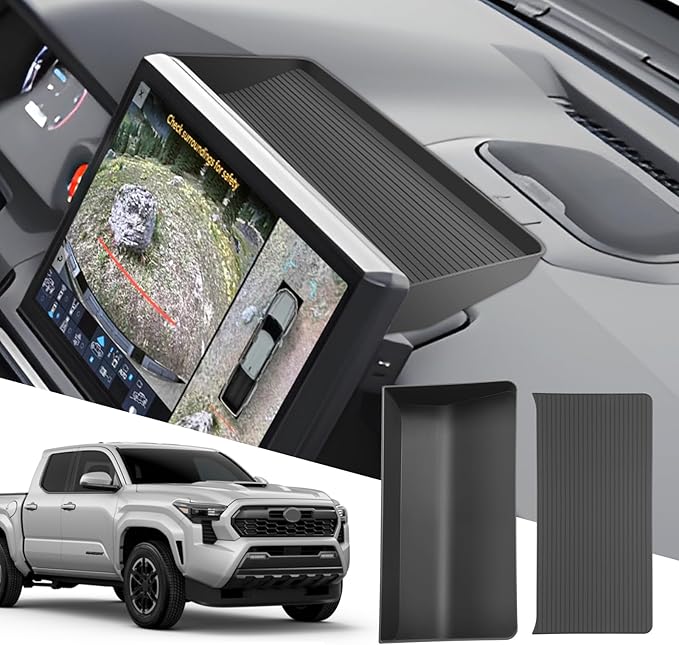 SXCY for 2024 2025 2026 Tacoma Dashboard Tray (Only for 14 inch screen) for 2024 2025 2026 Toyota Tacoma Accessories Center Console Organizer for 2024 2025 2026 Tacoma Screen Back Organizer