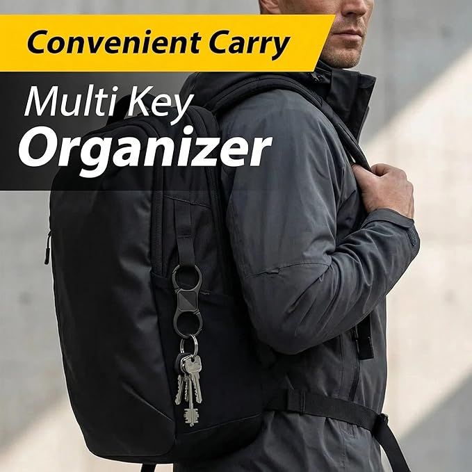 DAYGOS Key Chain - Quick Release Keychain with 8 Key Rings - Heavy Duty Car Keychains Organizer