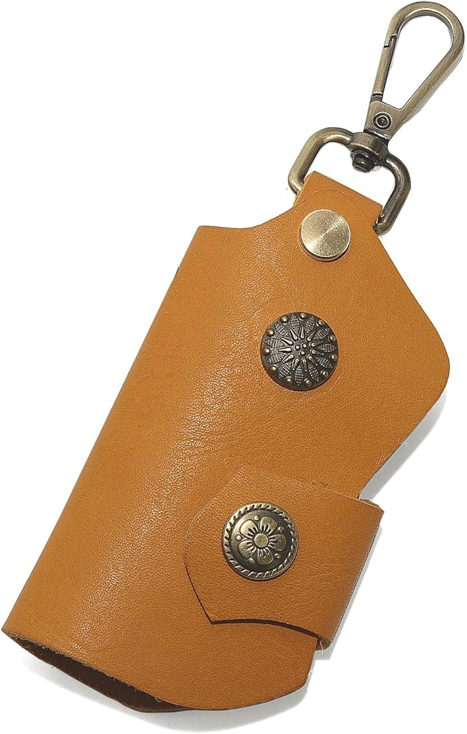 Handmade Leather Key Chain Holder, Leather key case for key storage Car Key Holder Home Door Key Bag