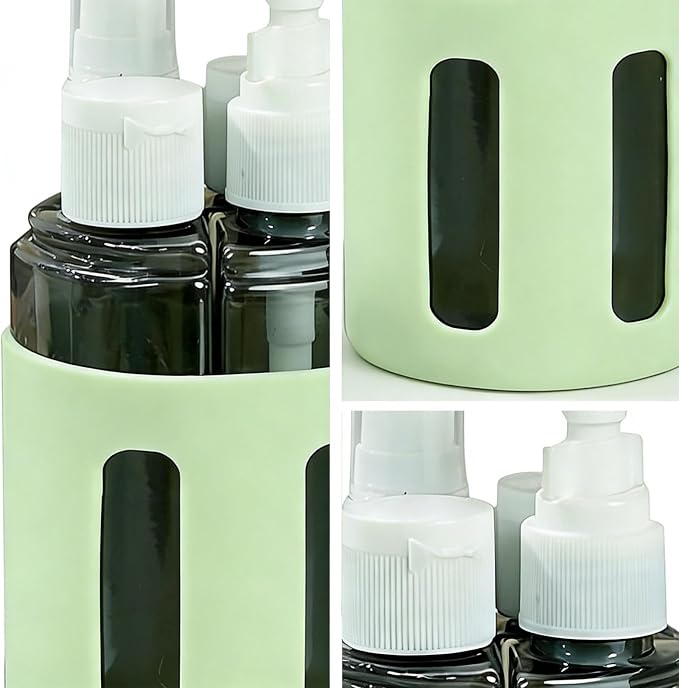 Travel Bottle Set - Leakproof Portable Refillable Storage - Travel Containers for Toiletries,for Outdoor Camping Trip Vacation Hotel Women Shampoo Conditioner Lotion