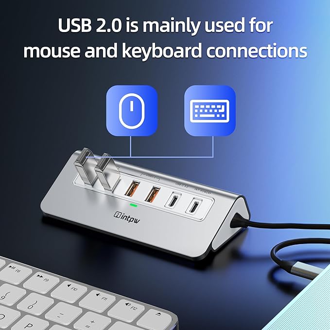 P9 PRO USB C Hub 10Gbps, 9-in-1 USB C Docking Station with 4K@60Hz HDMI, Type-C & 2 Type-A 3.2, 2 USB-A 2.0, PD 100W, SD/TF Port,Aluminum USB Hub for Laptop, iPhone 17 Series, MacBook Air/Pro