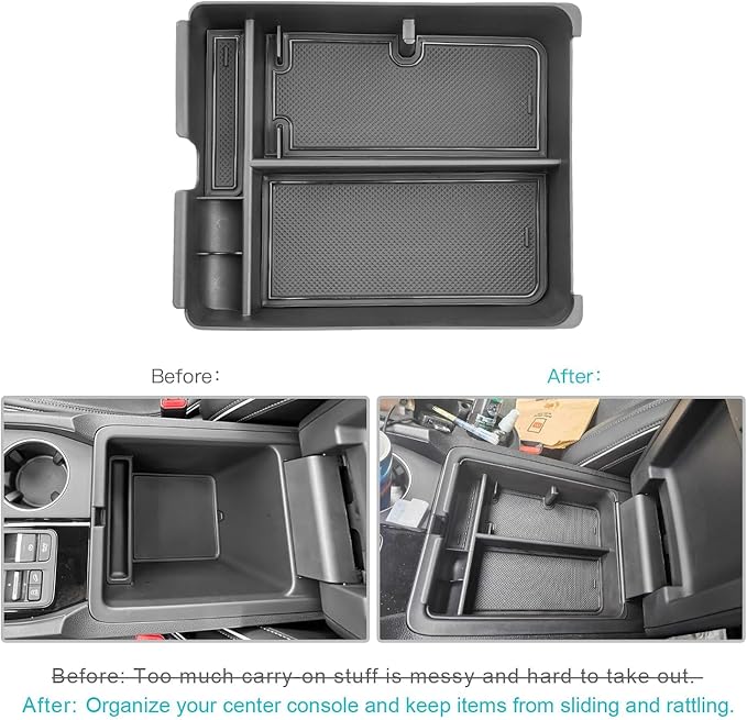 CDEFG for 2026 Honda Pilot Center Console Organizer for 2026 Honda Pilot (Sport/EX-L/Touring/TrailSport/Elite/Black Edition) Accessories Middle Console Organizer Armrest Storage Box