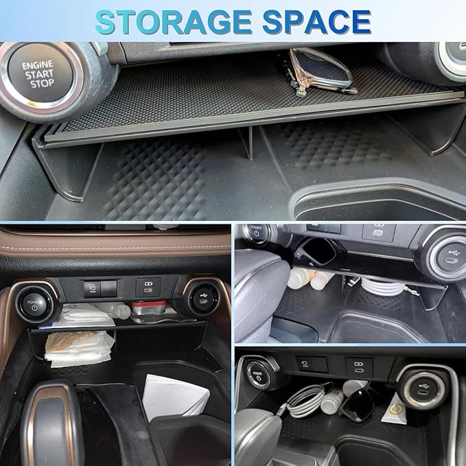 Middle Center Console Organizer for Toyota Grand Highlander 2026 2025 2024 Front Console Insert Divider Tray Secondary Storage Cubby Interior Accessories - (Not for Highlander)