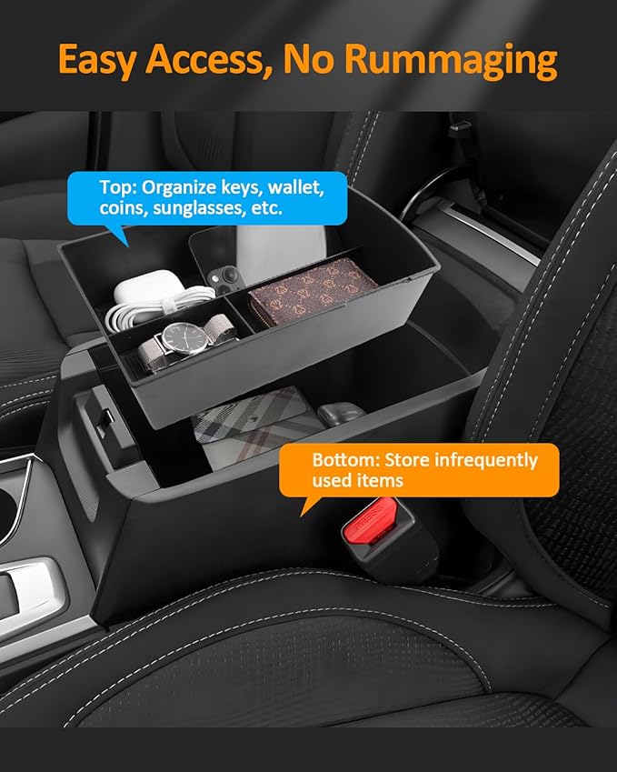 CDEFG for Subaru Ascent 2019-2025 2026 Accessories Center Console Organizer Tray 2021 2022 2023 2024 2025 Ascent Armrest Storage Middle Console Insert