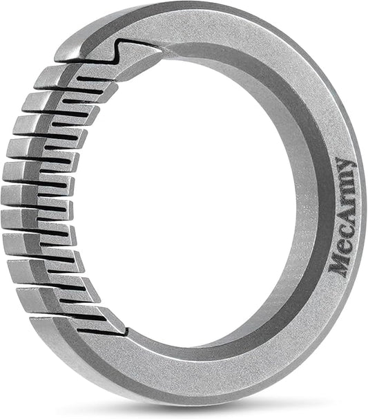 MecArmy Titanium 3pcs/4pcs/7pcs/18pcs Key Rings Keychain Large Small Split Rings