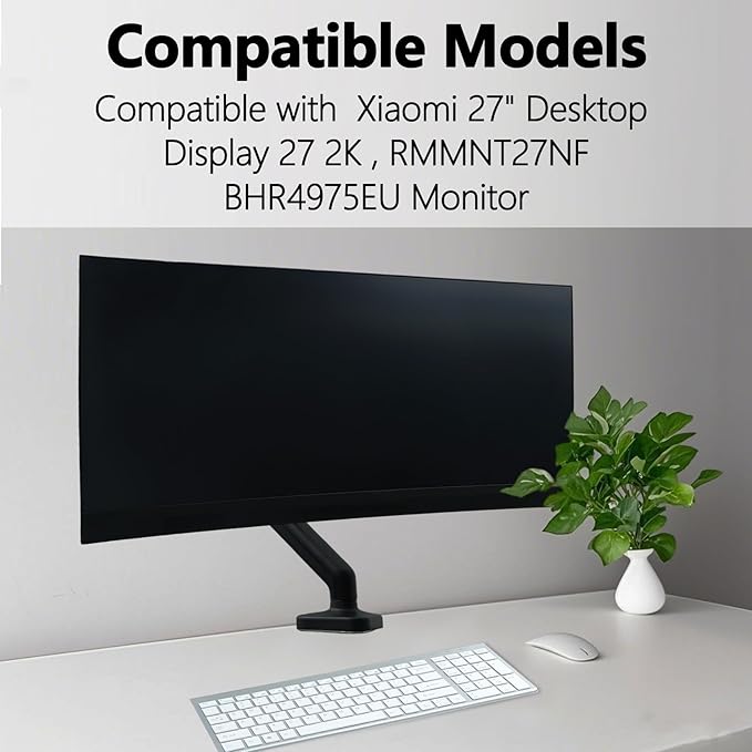 Mi Vesa Adapter Compatible with Xiaomi Mi 27" Monitor(Fits Mi Desktop 27, Display 27 2K, RMMNT27NF, BHR4975EU) ??75x75 to 100x100 VESA Mount Adapter Bracket