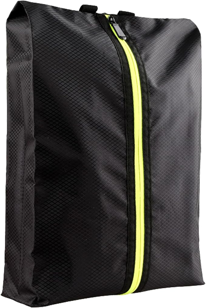 Shoe Bags for Travel, Large Capacity Waterproof Portable Shoe Bags with Zipper, Golf soccer cleats Shoe Bag, Multi-Functional Travel Shoe Pouch for Men & Women (Black)