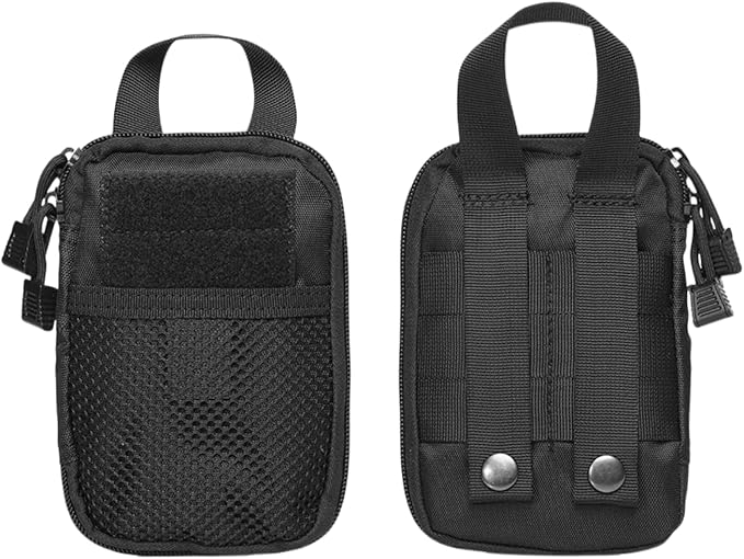 Mini Pocket Organizer Pouch, Tactical Molle Pouch Accessory Bag, Small Tool Storage Pouch for Phones/Cards/Keys/Pocket Knife, Men's Utility EDC Waist Bag Pack for Camping Hunting