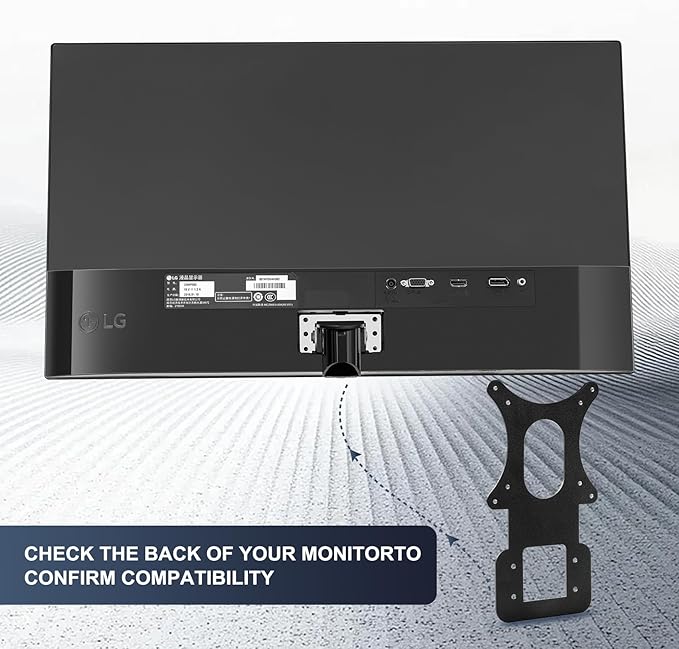 Wall Mount VESA Adapter Bracket Compatible with LG 24MP58VQ, 24MP58VQ-P, 24MP59G, 24MP59G-P, 24MP60VQ, 27MP58VQ, 27MP58VQ-P 75 * 75mm 100 * 100mm