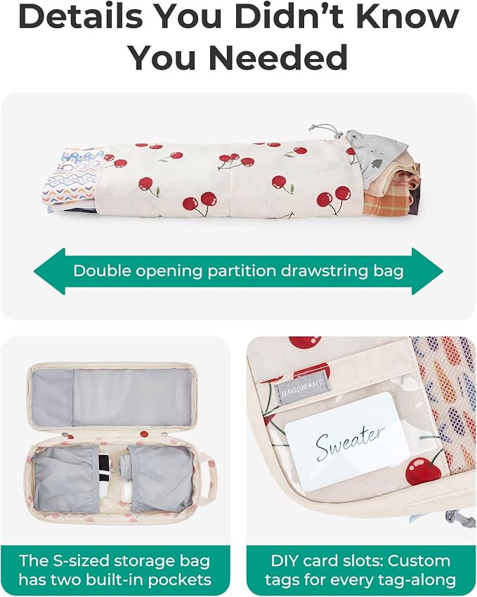 BAGSMART 6 Set /4 Set/2 Set Compression Packing Cubes for Travel, Lightweight Luggage Organizer Bags, Durable Space Saver Bags Travel Essentials