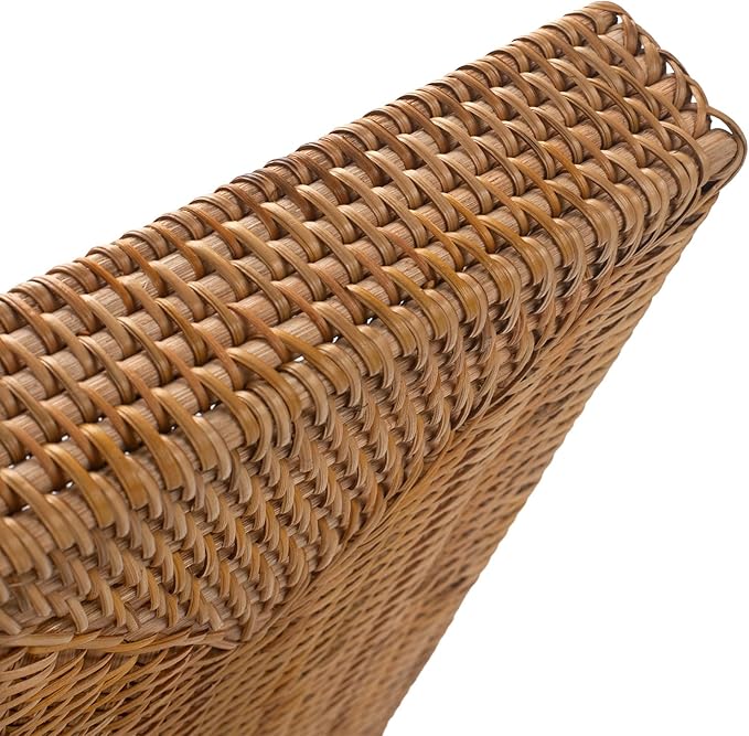 Rattan Letter Tray, Wicker Desk Tray, Woven Desktop Basket Organizer for Papers, Documents, Magazines, Files
