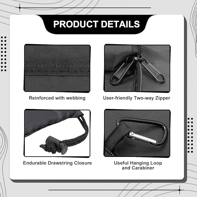 Travel Laundry bags, Dirty Clothes Travel Bag with Handles, Portable Small laundry Sack for Travelling, Suitcase, Gym, Camping (Black | 2 Pack)