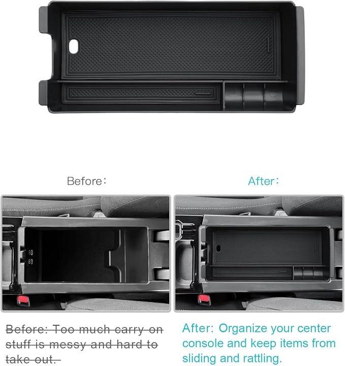 CDEFG Center Console Organizer for 2026 Toyota Prius, for 2025 2026 Toyota Prius (LE/XLE/Nightshade Edition/Limited)/ Prius Prime (SE/XSE/XSE Premium) Accessories Middle Console Armrest Storage Box