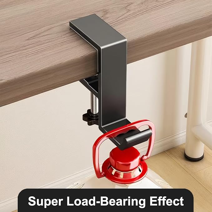 JAKO Headphone Stand - Aluminum Alloy Headphone Holder, Under Headset Stand for Desk Fit for PC Gaming Headset Hanger Hook Suitable for Office, Computer, Student Class Desk, Handmade Creator Table