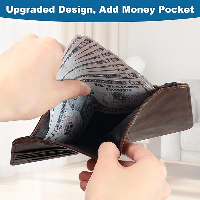 Airtag Passport Holder for Travel Essentials Wallet Rfid Blocking Cover Leather Case Vacation Travel Accessories for Women Men (601#Coffee)