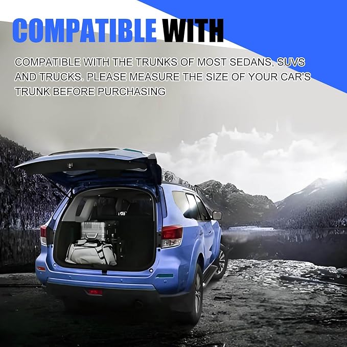Car Rear Cargo Net/Cargo Net Stretchable, Adjustable Elastic Storage Organizer Net, Trunk Cargo Storage Net for SUV, Sedan