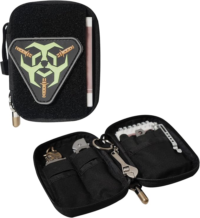 Mighty Pouch EDC Organizer - Nylon EDC Pocket Pouch with Hook and Loop Closure