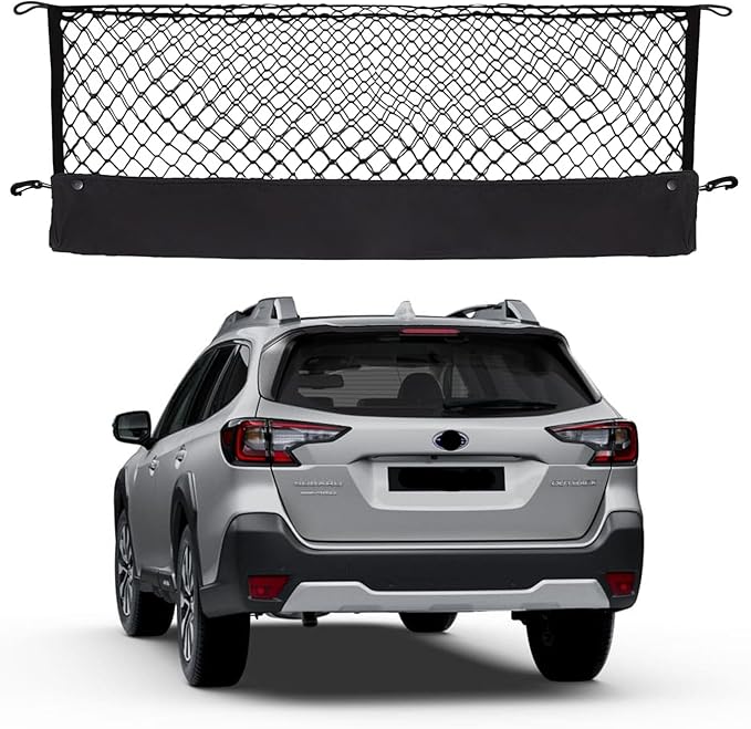 Envelope Style Cargo Net Compatible with Subaru Outback New 2026 2025 2024 2023 2022 2021 2020 2019 2018 2017 2016-2000 Trunk Car Rear Tailgate Touring Netting