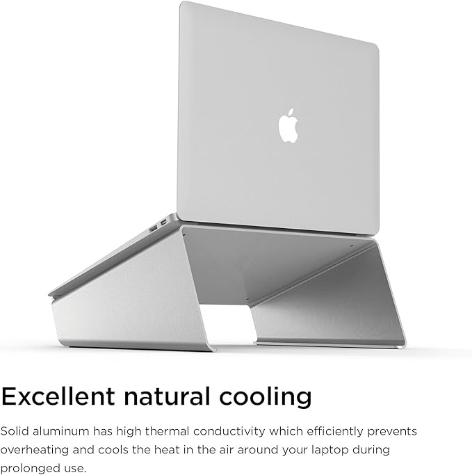 elago L4 Stand - [Desk Organization][Prevents Bad Posture][Natural Heat Sink] - for Laptop Computers (Silver)