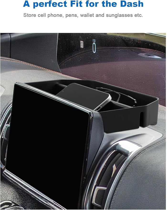 CDEFG for 2026 Ford Expedition Dashboard Storage 13.2" Screen Organizer, for 2025 2026 Ford Expedition Accessories Dash Behind-Screen Storage Box