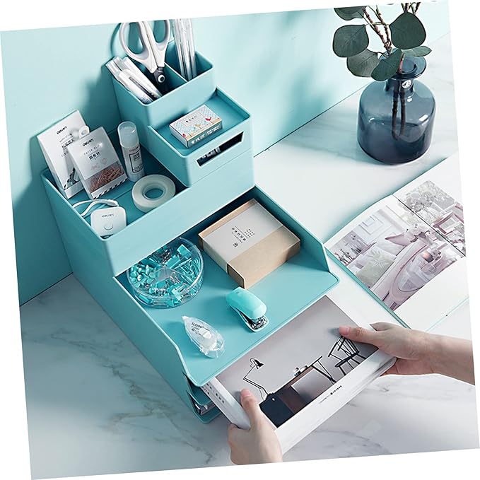 Desk Accessories Storage Case Capacity Drawer Storage Box Desk Organizers and Accessories Office Organization