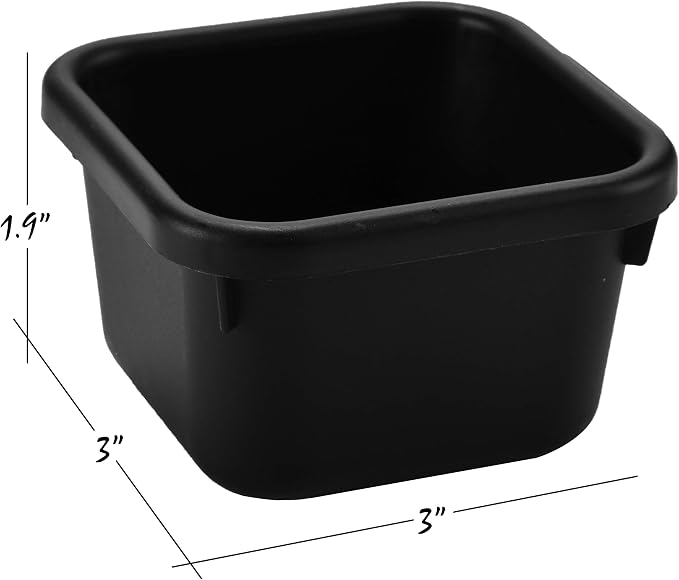 Interlocking Drawer Organizer Bins 8 Piece, Desk Junk Drawer Tray - Masirs | Tool Box Organizer Tray, Kitchen Office Garage, Modular Plastic, 3 Sizes (2 Lg 3 Med 3 Sm), Black, Custom Layout