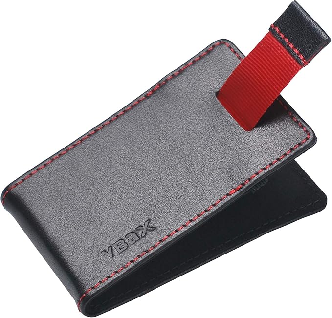 RFID Minimalist Slim Wallet for Men and Women, Holds Up to 12 Cards, Cash, Key Thin and Lightweight Credit Card Holder, Black Eco Leather