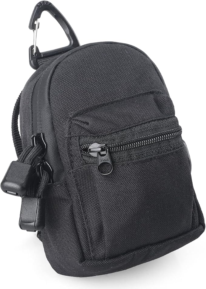 WYNEX Tactical Compact EDC Pouch, Utility Zipper Pocket Organizer Pouches Small Pouch Accessories Mini Coin Purse Keychain Wallet for Men