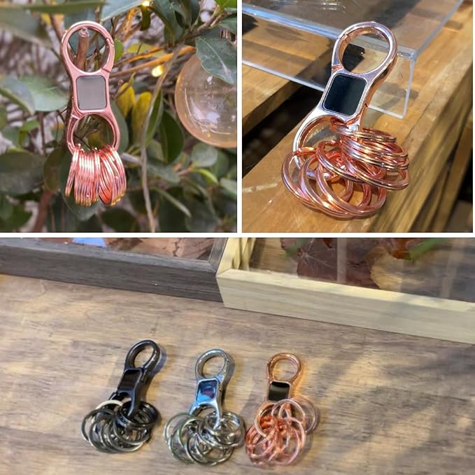 DAYGOS Key Chain - Quick Release Keychain with 8 Key Rings - Heavy Duty Car Keychains Organizer