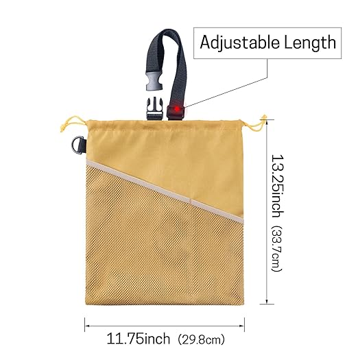 GNEGNI 2PCS Car Garbage Can, Hanging Car Trash Bag with Waterproof Leakproof Lining