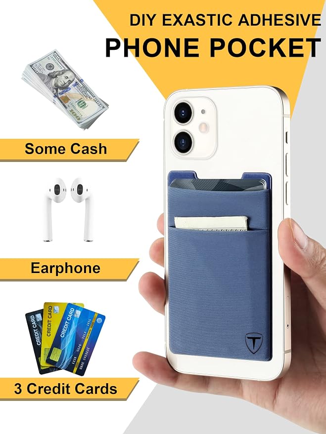 TOYFID Pop Up Credit Card Wallet for Men - Metal Slim Minimalist Cards Holder with Money Pocket - RFID Blocking Ultralight Small Aluminum Wallet