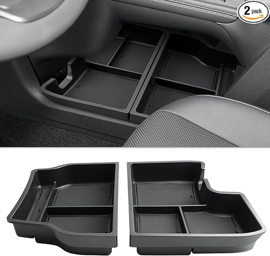 CDEFG 2Pcs Center Console Organizer Lower Tray for Toyota Sienna 2021-2025 2026 Accessories, Lower Center Console Tray Sienna Interior Storage Box