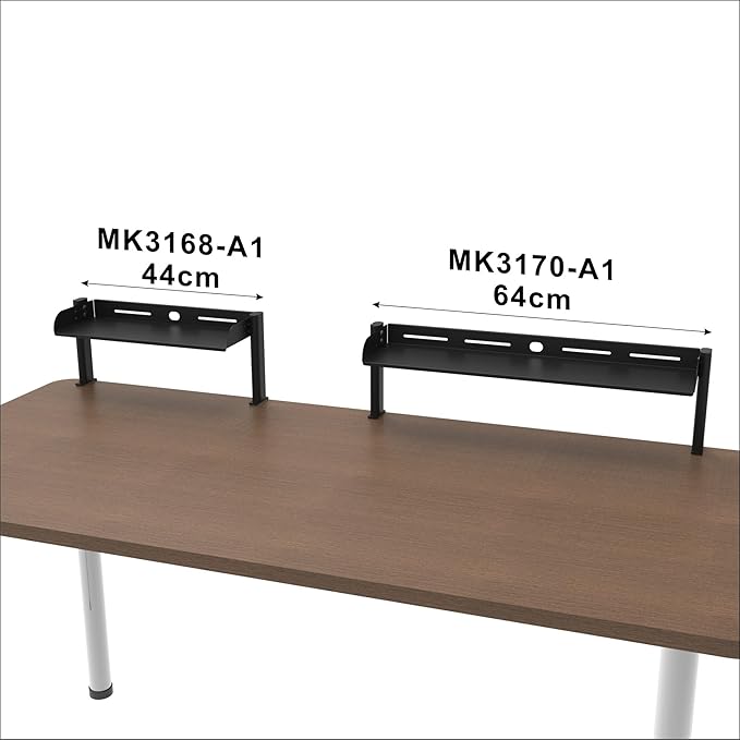 WYYHAA Clamp On Desk Organizer Shelf, Shelving Unit Desktop Storage Shelf, Metal Desk Extender Side Table for Office Table Accessories, Gaming Devices,M