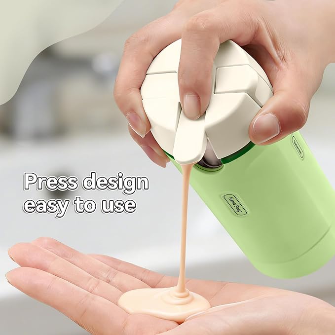 4 in 1 Travel Dispenser Bottle, 30ML/Pack Squeeze Bottles, Portable Refillable Containers for Toiletries/Shampoo/Conditioner/Shower Gel (Green)