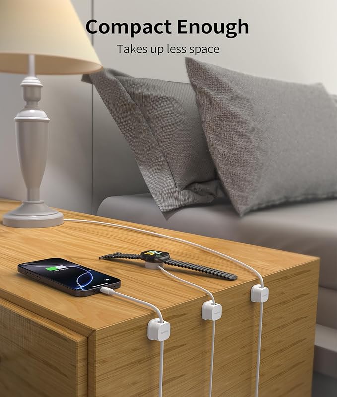 9 Pack Magnetic Cable Clips Cord Organizer,Desk Cable Management Accessories,Cord Clips,Adhesive USB Wire Holder Keeper Organizer for Home Office Desk Phone Car Wall Desktop Nightstand cable organizer