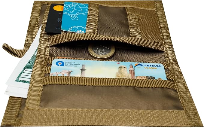 Chameleon Bifold Mens Nylon Wallet-Military Tactical Men Wallet- Canvas Thin Front Pocket Travel Bi-Fold Wallet-Best Nylon Travel Pouch