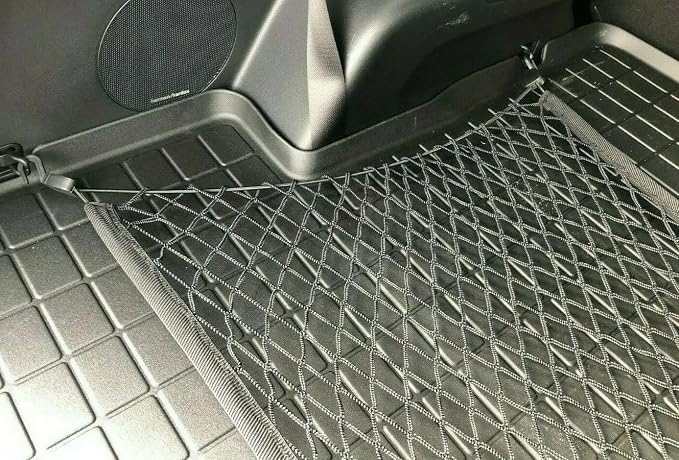 Rear Trunk Organizer Cargo Net for Genesis GV70 2022-2026 – Floor Style Cargo Net for SUV – Premium Mesh Elastic Car Trunk Organizer Vehicle Carrier Storage – Compatible with GV70