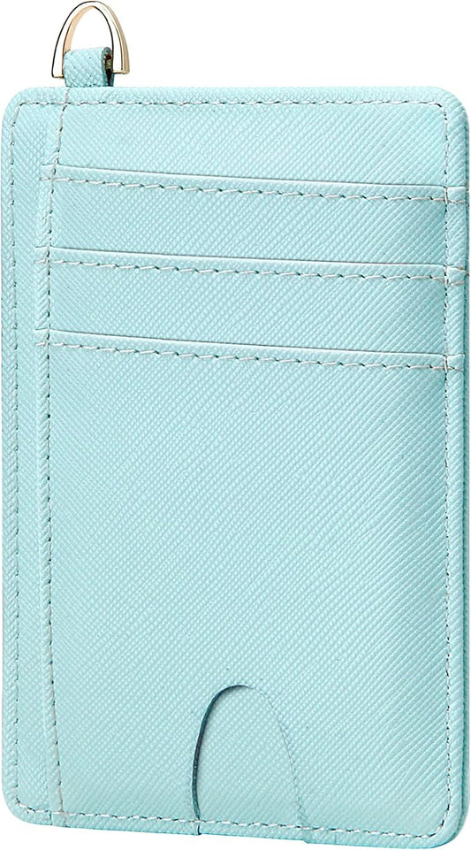 GEEAD Slim Minimalist Front Pocket RFID Blocking Card Holder Wallets for Men & Women
