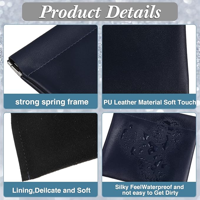 6 Pack PU Leather Small Coin Purse Mini Change Purse Coin Pouch Cash Wallet for Men Women Credit Card Lipstick(Classic Color)