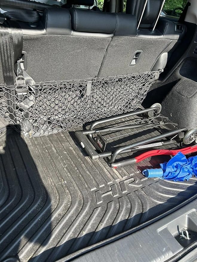 Rear Trunk Seats Organizer Cargo Net for Honda HR-V 2016-2026 – Envelope Style Cargo Net for SUV –Premium Mesh Elastic Car Trunk Organizer Vehicle Carrier Storage– Compatible with HR-V